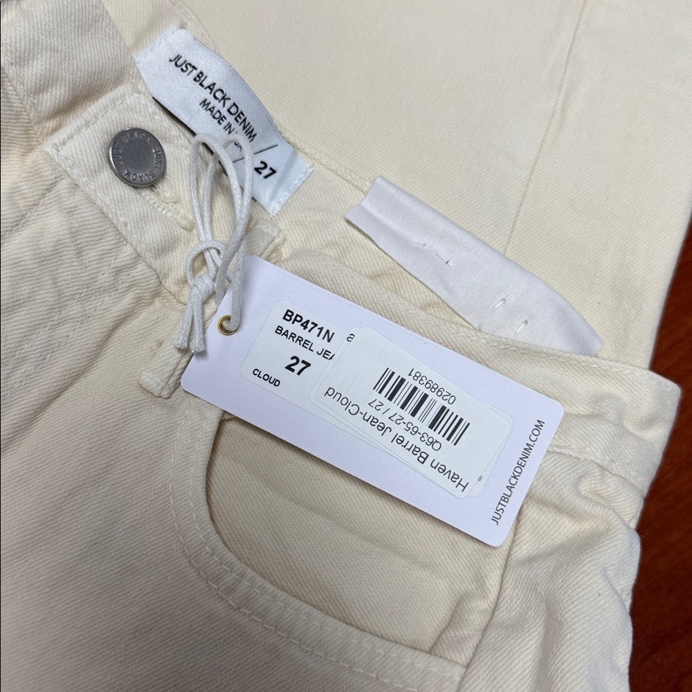 Just black haven barrel Jean size 27 // 011164 - Picture 2 of 2